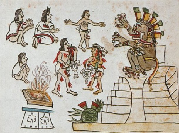 From the Codex Magliabechiano  (Aztec)