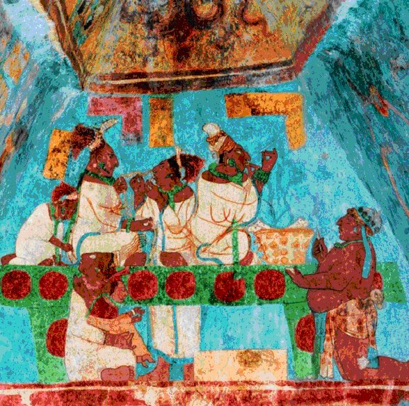 From the Murals at Bonampak (Mayan)